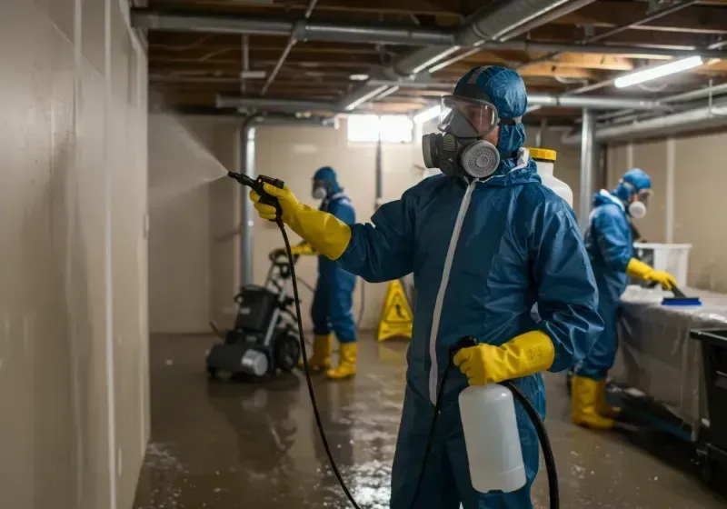 Basement Sanitization and Antimicrobial Treatment process in Fairfax, OK